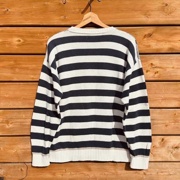 Vintage Crossings Cotton Crewneck Sweater - nautical theme - Size M - Picture 5 of 7